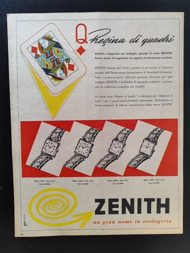 Zenith advertising queen - advertising, of