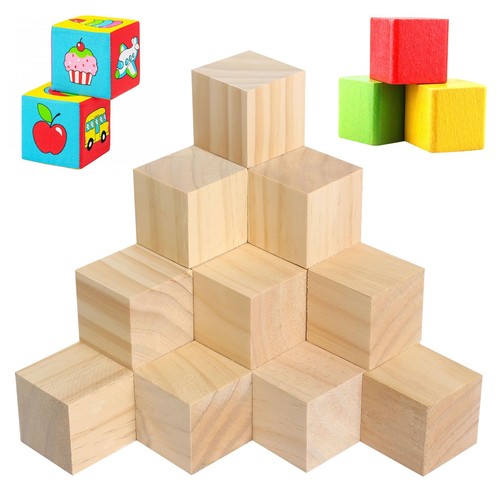 Pezzi cubi legno 40 mm - 24,
