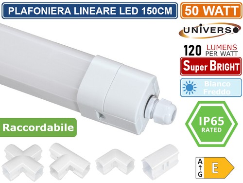 Plafoniera lineare 150cm - lineare, 50w