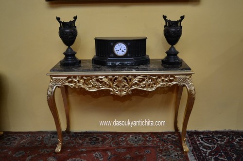Console dorata stile luigi - console, xv