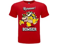 BOWSER T-Shirt MARIO BROS Kart Nintendo Maglietta Originale UFFICIALE Bambino