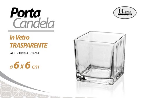 Portacandela vetro lanterna - portacandela,
