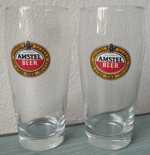 Bicchieri birra amstel coppia - birra,
