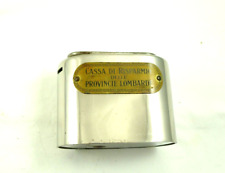 VECCHIO SALVADANAIO VINTAGE CROMATO BANCA CASSEFORTI PARMA SARONNO
