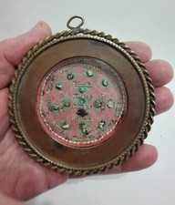  ANTICO RELIQUIARIO IN OTTONE CON 15 RELIQUIE (XIX SECOLO)