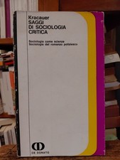 Siegfried Kracauer saggi di