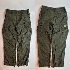 Carhartt Taglia 32x32 Pantalone Cargo Ripstop Uomo Verde Scuro