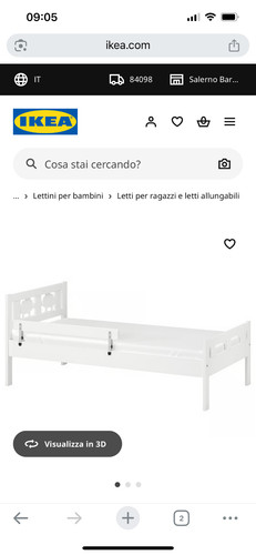 Letto singolo bambino bianco - bambino/a,
