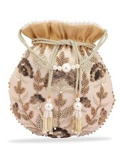 Potli borsa seta - , ricamata