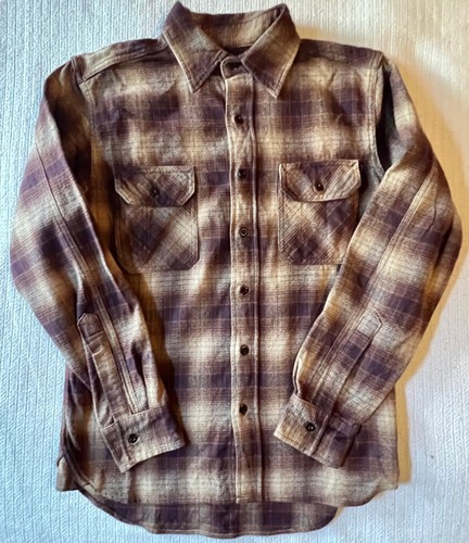 Camicia flanella marrone - camicia, di