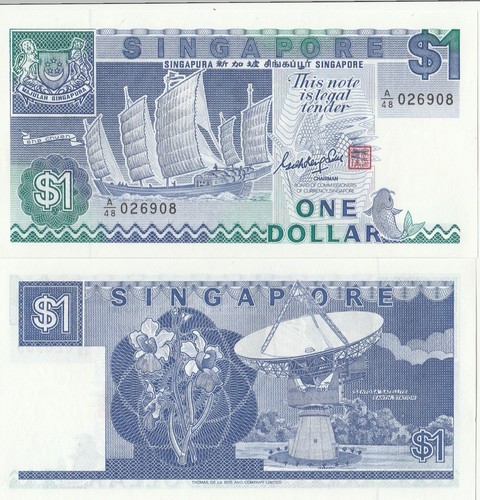 Singapore banconota dollaro - singapore, 1