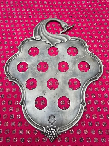 Beautiful pewter shots tray - shots,