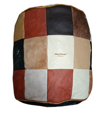 Pouf in Pelle di Mucca Made in