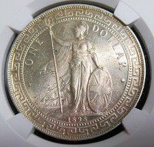 Gran Bretagna: Dollaro Commerciale D'Argento 1898-B KM-T5 NGC MS-63.