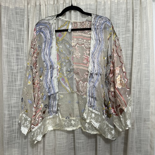 Top kimono patchwork seta