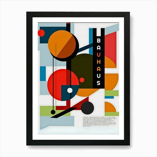Quadro stampa tela bauhaus - quadro, su