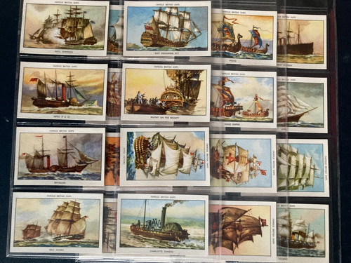 Cigarette cards famous - cigarette,