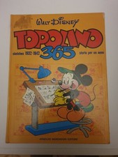 Libro TOPOLINO 365 Cartonato Mondadori WALT DISNEY Prima edizione 1977 Gentilini