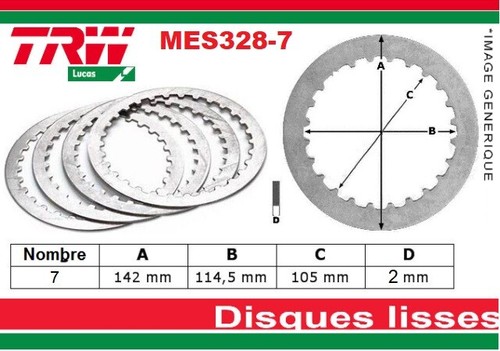 Jeu disque lisse - 7,