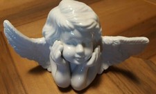 Angelo in ceramica bianca