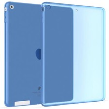 Trasparente Silicone Custodie Gomma Caso per Apple iPad 2/3/4 in Blu