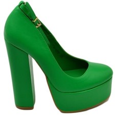 Decollete donna pelle verde - donna,