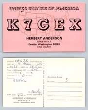 Ham Radio QSL QSO Cartolina