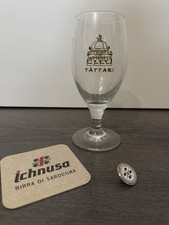 ICHNUSA - Bicchiere singolo birra in vetro 0,3L da collezione 100º Anniversario