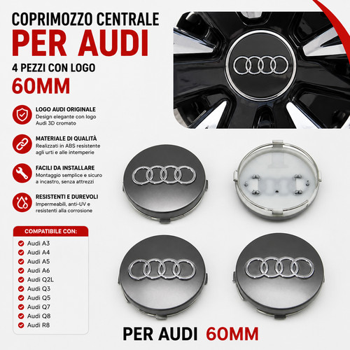 Tappo coprimozzo 60mm - 4x,