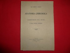 Anatomia Chirurgica del rene e capsule surrenali Angelo Lisanti Napoli 1910 