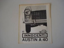 advertising Pubblicità 1961 INNOCENTI AUSTIN A 40 A40