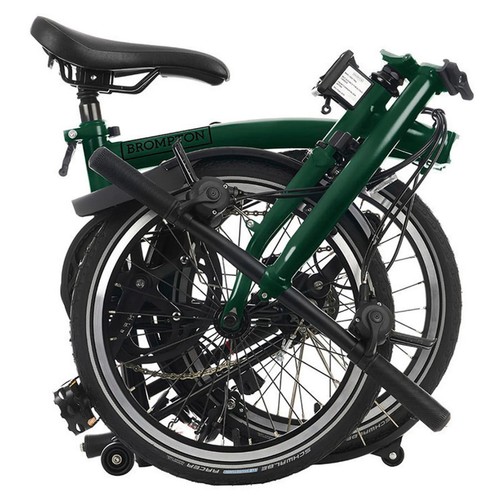 Bicicletta brompton verde - bicicletta,