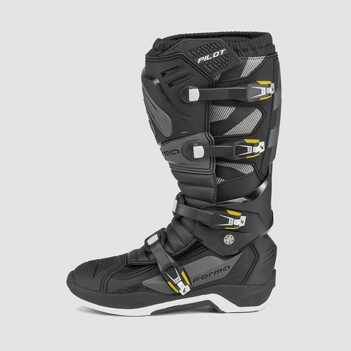Stivali moto forma pilot - pilot, black