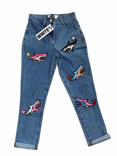 Ylenia white jeans - ylenia, shark
