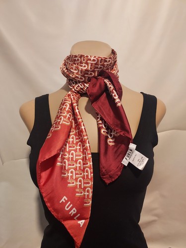Fazzoletto seta furla rosso - fazzoletto,