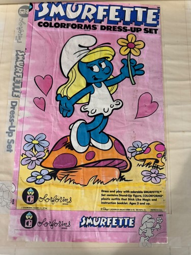 Puffi colorforms dress box - puffi,