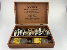 Set colori ad olio vintage