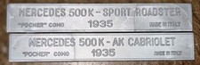 PLASTIC POCHER MERCEDES 500K