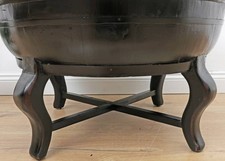Antico tavolo rotondo, nero