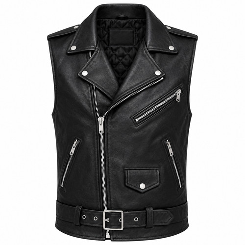 Gilet moto biker uomo - , vera