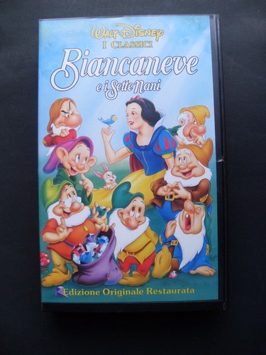 Videocassetta vhs biancaneve - videocassetta, "biancaneve