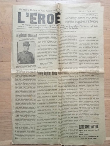 Giornale numero unico eroe - giornale,