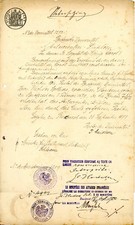 1897 Romania Diploma