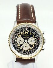 Uomo Breitling Navitimer Cosmonaut Orologio Ss & 18K Oro Giallo Ghiera