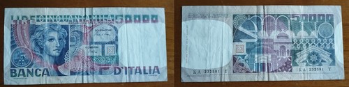 Banconota 50000 lire - banconota, da