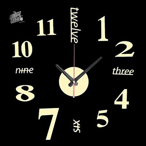 Orologio parete specchio - 3d,