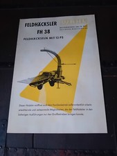 CIPPATRICE WAHL FELDHACKSLER FH 38 TRAKTOREN Brochure originale FELDHACKSELN 