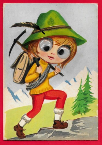 Bambino alpinista occhi - alpinista,