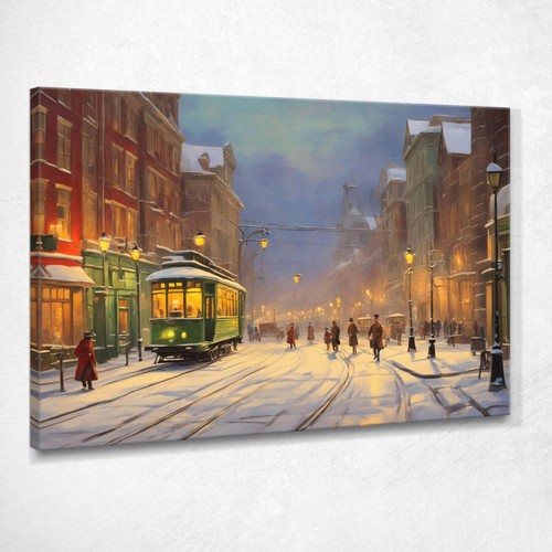 Quadro moderno città astratto - città,