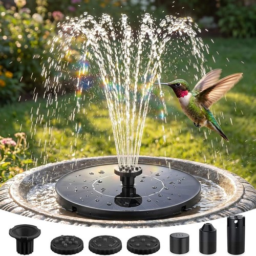 Fontana bagno uccellino solare
